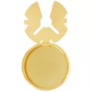 Cache boutons à personnaliser - 22 mm - Doré à l'or fin x1
