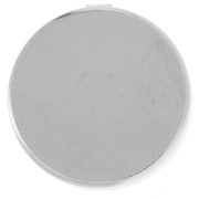 Cache bouton à personnaliser - 22mm Placage Argent Fin x1