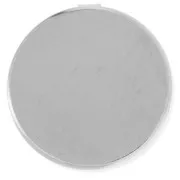 Cache bouton à personnaliser - 22mm Placage Argent Fin x1