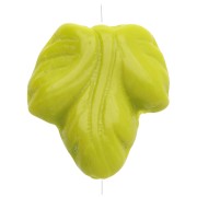 Perles feuilles de vigne 15.5x14 mm - Opaque Olivine x5