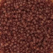 Rocaille Miyuki 15/0 134F - Transparent Dark Topaz Mat x8g