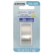 Fil de cuivre Artistic Wire 0.41 mm - Plaqué Argent anti-ternissement x13.7m