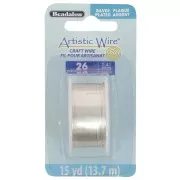 Fil de cuivre Artistic Wire 0.41 mm - Plaqué Argent anti-ternissement x13.7m