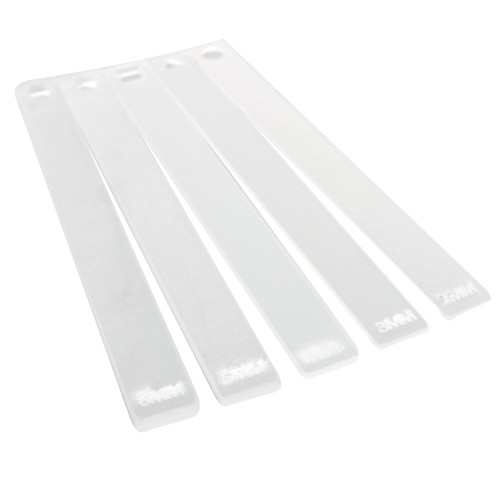 Cales pour étaler la pâte polymère - 2 mm à 6 mm - Transparent x10