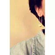 Crochets d'oreilles pour Becharmed 48 mm en Argent 925 x2