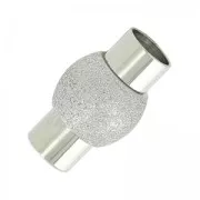 Fermoir diamanté aimanté pour cordon 6 mm en Acier inoxydable x1