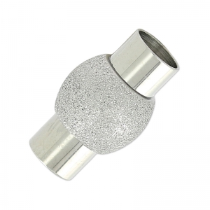 Fermoir diamanté aimanté pour cordon 6 mm en Acier inoxydable x1