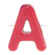 Assortiment perles lettre alphabet 21x17 mm en acrylique - A - Multicolore x10|raw }}
