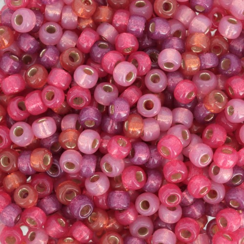 Mix de rocailles Miyuki 8/0 - Warm Heart x8g