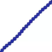 Cobalt - Perles rondelles facettées - rondes aplaties - 4.5x3.5 mm Cobalt Opaque x41cm Perles rondelles facettées - rondes aplaties - 4.5x3.5 mm Cobalt Opaque x41cm