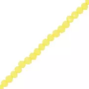 Jaune - Perles rondelles facettées - rondes aplaties 4x3.5 mm - Jaune Opaque x40cm Perles rondelles facettées - rondes aplaties 4x3.5 mm - Jaune Opaque x40cm