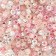 Mix de rocailles Miyuki 8/0 - Baby Pink x8g