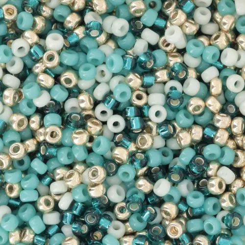 Mix de rocailles Miyuki 11/0 - Indian Blue x8g