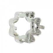 Serti griffe Clover pour cabochon PureCrystal 4785 14 mm rhodié x1|raw }}