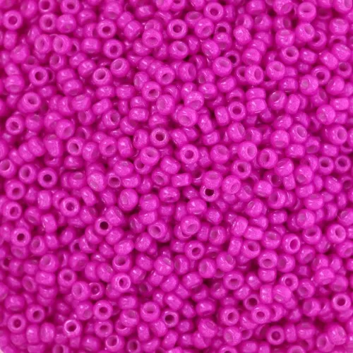 Rocaille Miyuki 15/0 4751 - Dyed Opaque Magenta x8g
