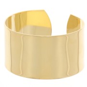 Bracelet en laiton 30x150 mm - Doré à l'or fin x1