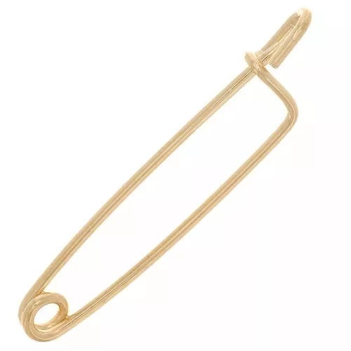 Broche épingle à nourrice - pour bijoux 31 mm - Doré x1