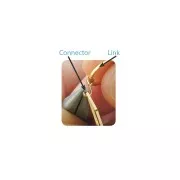 Connecteur double Quick Links 5.5x2 mm Doré x65