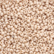 Perles rocailles Preciosa 11/0 2 mm - Chalkwhite Yellow Brown Luster x20g