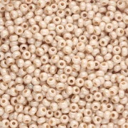 Perles rocailles Preciosa 11/0 2 mm - Chalkwhite Yellow Brown Luster x20g