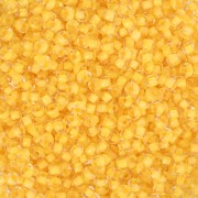 Perles rocailles Preciosa  11/0 2 mm - Crystal Yellow Lined x20g