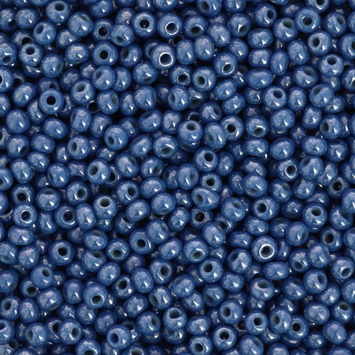 Perles rocailles Preciosa 11/0 2 mm - Opaque Blue Jean Sfinx x20g