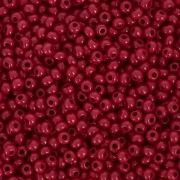 Perles rocailles Preciosa  11/0 2 mm - Opaque Red Coral x20g