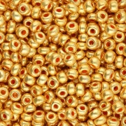 Perles rocailles Preciosa 8/0 3 mm - Terra Metallic Orange x20g