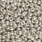 Perles rocailles Preciosa  8/0 3 mm - Terra Metallic Beige x20g