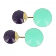 Ronde semi-percée gros trou 14 mm Corail x1