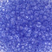 Preciosa Perles rocailles 8/0 - 3 mm - Solgel - Blue 2 Dyed Crystal x20g