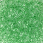 Perles rocailles Preciosa  8/0 - 3 mm - Solgel - Light Green 2 Dyed Crystal x20g