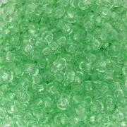 Perles rocailles Preciosa  8/0 - 3 mm - Solgel - Light Green 2 Dyed Crystal x20g