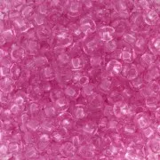 Perles rocailles Preciosa  8/0 - 3 mm - Solgel - Pink 2 Dyed Crystal x20g