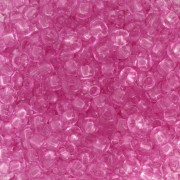Preciosa Perles rocailles 8/0 - 3 mm - Solgel - Pink 2 Dyed Crystal x20g