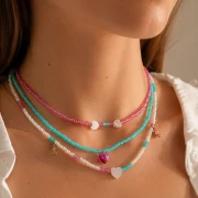 Perles rocailles Preciosa  8/0 - 3 mm - Solgel - Pink 2 Dyed Crystal x20g