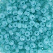 Perles rocailles Preciosa  8/0 - 3 mm - Solgel - Blue Green 2 Dyed Alabaster x20g
