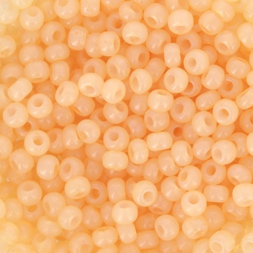 Preciosa Perles rocailles 8/0 - 3 mm - Solgel - Yellow 2 Dyed Alabaster x20g