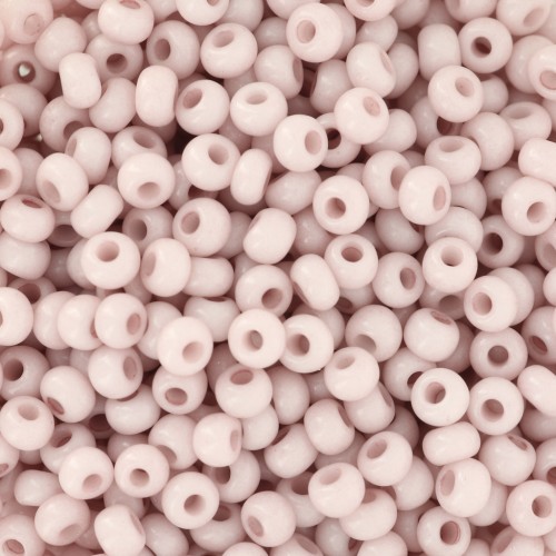 Perles rocailles Preciosa  8/0 - 3 mm - Solgel - Pink 1 Dyed Chalkwhite x20g