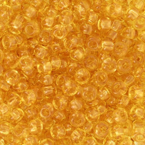 Perles rocailles Preciosa 8/0 - 3 mm - Light Topaz x20g