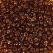 Perles rocailles Preciosa 8/0 - 3 mm - Dark Topaz x20g