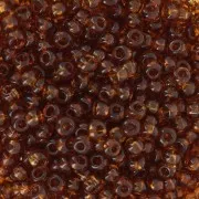 Perles rocailles Preciosa 8/0 - 3 mm - Dark Topaz x20g