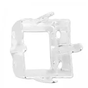 Serti griffe pour cabochon PureCrystal 4447 12 mm argenté x1