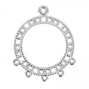 Intercalaire/Chandelier 5 anneaux 30 mm argenté  x2|raw }}