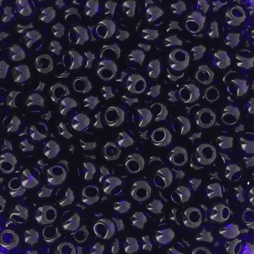 Perles rocailles Preciosa 8/0 - 3 mm - Dark Sapphire x20g