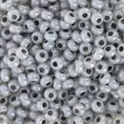 Perles rocailles Preciosa 8/0 - 3 mm - Gris Pastel Nacré x20g