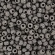 Perles rocailles Preciosa 8/0 - 3 mm - Gris Opaque x20g