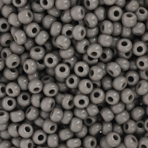 Perles rocailles Preciosa 8/0 - 3 mm - Gris Opaque x20g