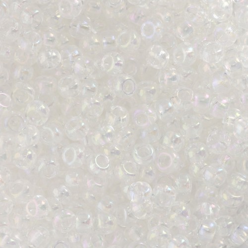 Perles rocailles Preciosa 8/0 - 3 mm - Crystal Blue Iris x20g