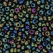 Perles rocailles Preciosa 8/0 - 3 mm - Green Iris x20g